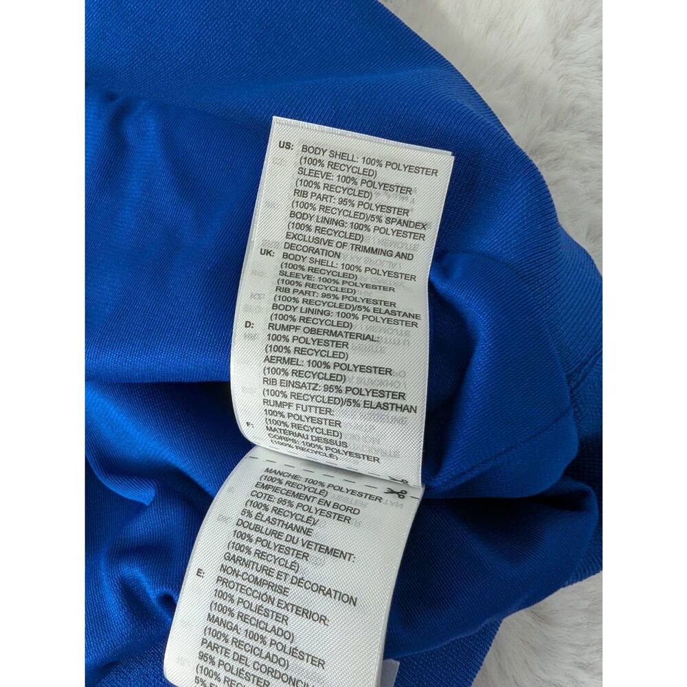 KORN x ADIDAS Limited Edition Blue Full zip Track Suit Jacket w Black Sequin Sle - Picture 6 of 9